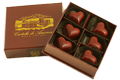 Fantasia Chocolate 6 pc. Heart Truffles Box