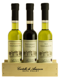 Grapeseed Oil & Vinegar Trio Set (200mL) | Castello di Amorosa