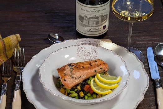 Castello di Amorosa - Blog - Salmon with………