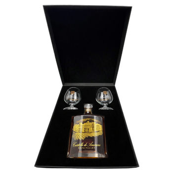 Brandy set with 2 glasses