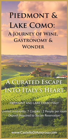 Piedmont Como Tour (DEPOSIT)-Sept 17-Sept 25, 2026