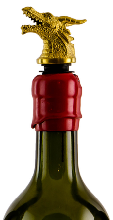 Gold Animal Head, Wine Pourer-Aerator