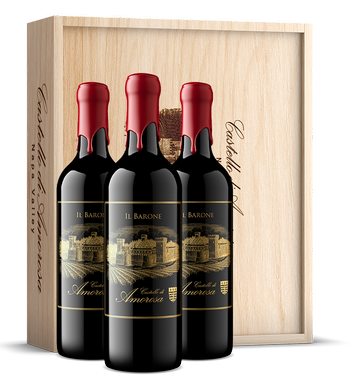 Il Barone Cabernet Sauvignon Wine Gift Set with Glasses and Box