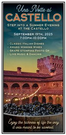 Una Notte al Castello, Member - Friday 9.19.2025