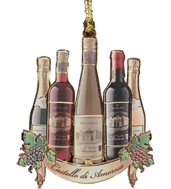 Castello Wine Bottle, Holiday Ornament